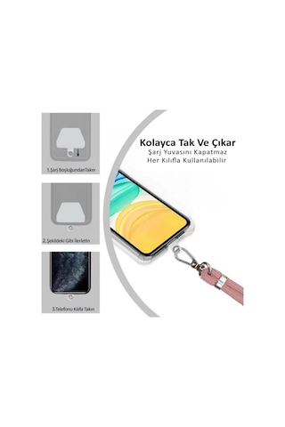 Apple Uyumlu iPhone 16 Pro Max İp Askılı Şeffaf Silikon Kılıf Yeşil