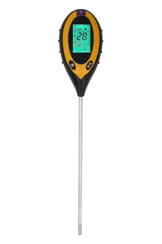Toprak Test Kiti 4'ü 1 Arada Toprak Test Cihazı Dijital Nem Işığı Ve Metre, Kapalı/dış Mekan Bitkileri Bakımı 0