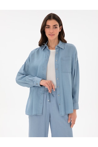 Pierre Cardin Kadın Mavi Gömlek Jean 50306750-vr036 Mavi
