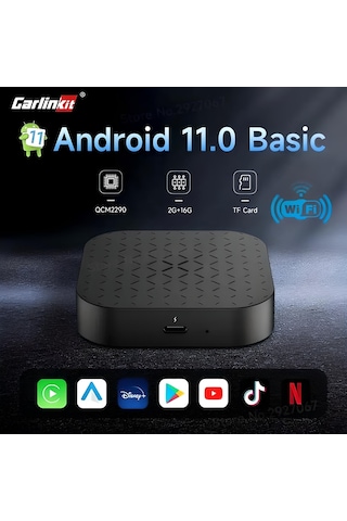 Carlinkit Carplay Ai Box 2gb+16gb Kablosuz Carplay Y.tube,netflix