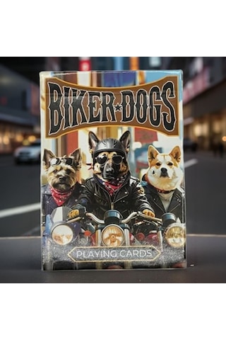 Aı Playing Cards Biker Dogs Premium Oyun Kağıdı Koleksiyonluk İskambil Kartları Destesi
