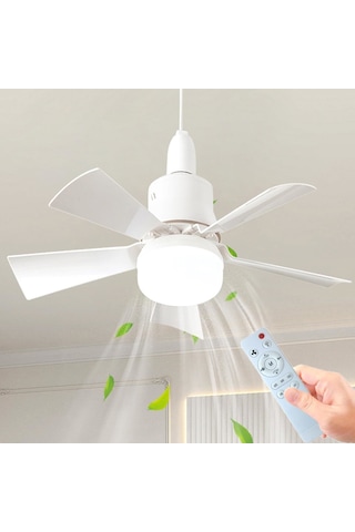 Cata Ct-1155 Karayel Fanlı 82 Watt Led Ampul Lamba Beyaz Işık Vantilatör Aydınlatma E27 3 Renk Dim Edilebilir