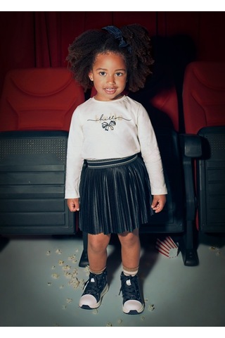 Mayoral Siyah Kız Çocuk Pileli Etek 4903 Siyah