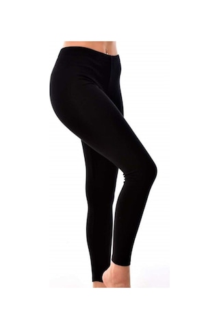 Kadın Siyah Termal Tayt Termal Siyah