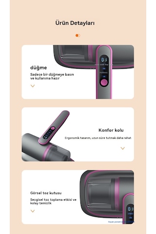 Ev Akülü Elektrikli Süpürge Akar Sökücü 50-mor