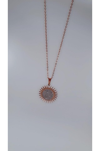 Bhs Life Kadın Zirkon Taş Ay Tasarım Çelik Kolye