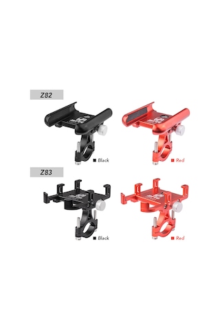 Yifomall Z83 Siyah Cnc Alüminyum Bisiklet Telefon Tutucu - 360 Döner, 50-90mm Ayarı, 20-32mm Sapka Uyumlu, Dayanıklı Bisiklet Navigasyon Aksesuarı