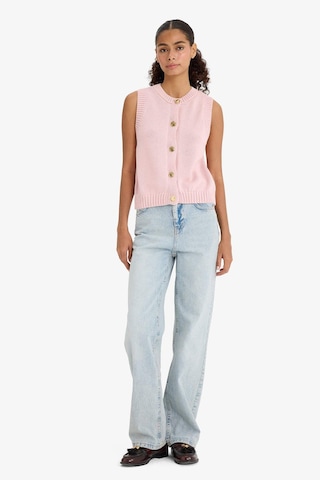 Defacto Relax Fit Düğmeli Triko Süveter F7162ax25hspn189 Pembe