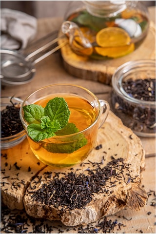 Limonlu Yeşil Çay & French Press Seti