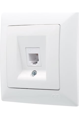 Günsan Visage Beyaz Nümeris Telefon Prizi (Cat3)