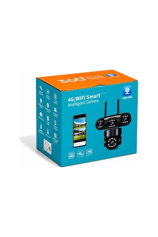 X5tech Rx-113w Wifi 3 Lensli 12 Volt 2a Kablosuz Güvenlik Kamera Gece Gündüz Renkli 360 Ptz Kontroll