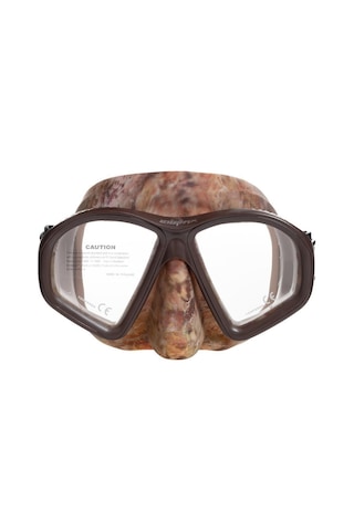 Halikarnasdeniz Labrax Rio Kahve Kamuflaj Dalış Maskesi