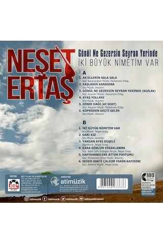 Neşet Ertaş - Gönül Ne Gezersin Seyran Yerinde - Plak