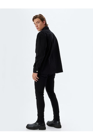 Koton Skinny Fit Kot Pantolon - Michael Jean Siyah 5wam40063nd Siyah