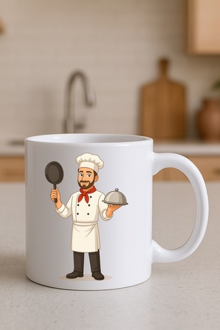 Meslek Baskılı Kupa Erkek Aşçı