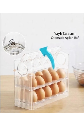 Buzdolabı Yumurta Organizeri 30 Aadet İçin Yumurta Rafı