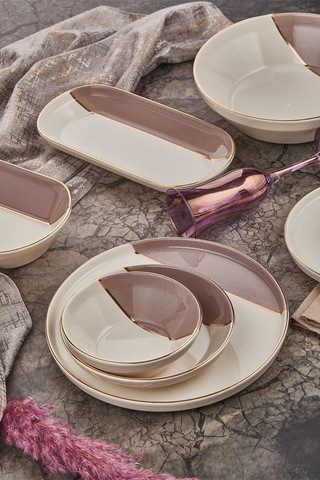 Taç Laterna Salermo 53 Parça Porselen Yemek Takımı