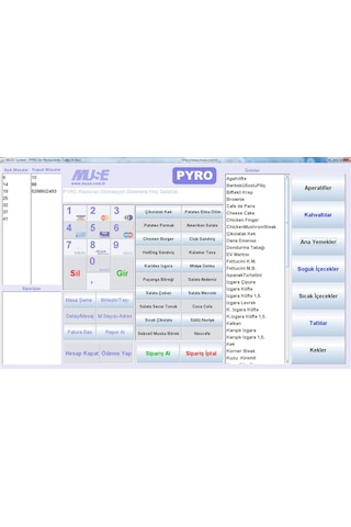Pyro Pos Elektronik Adisyon Pro Restoran Yazılımı Programı (317619014)