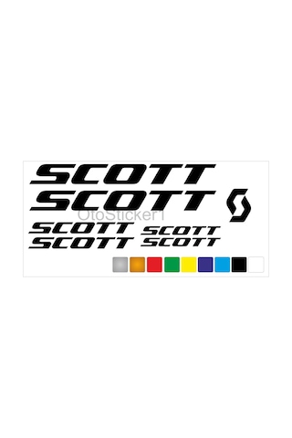 Scott Bisiklet Kadro Sticker Seti Premium Kalite