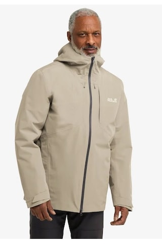 Jack Wolfskın Icecape 3ın1 Down Jkt M Rds Erkek Linen Outdoor Ceketi A65265-5940 Ekru