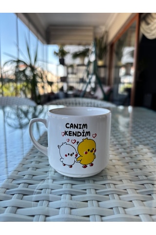 Canım Kendim Yazılı Seramik Kupa Komik Bardak 7 Cm Çok Renkli Canım Kendim Yazılı Seramik Kupa Komik Bardak 7 Cm Çok Renkli