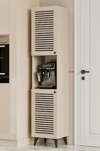 Sümer Çok Amaçlı Dolap - Kahve Köşesi - Kiler Dolabı - Banyo Dolabı - Ayakkabılık - Mutfak Dolabı Kumtaşı