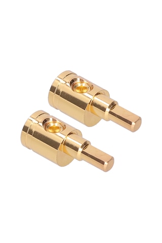 Reedark Araç Ses Sistemi Güç Kablosu Azaltıcı, Saf Bakır Altın Kaplı, 4/0 Awg, 2 Adet, Kolay Kurulum, İyileştirilmiş Konnektör