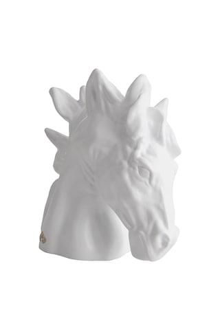 Dekoratif At Başı Biblo- Beyaz