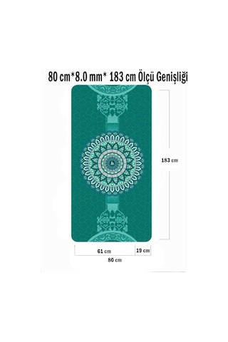 Tusi Yoga Matı Ve Pilates Minderi Kilim Desenli Yeşil