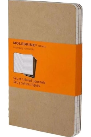 Moleskine Çizgili Cahier Not Defteri 3 Lü Set L Boy Kraft Kahve