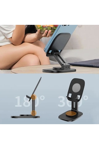 360 Döner Masaüstü Mobil Telefon Tutucu Standı
