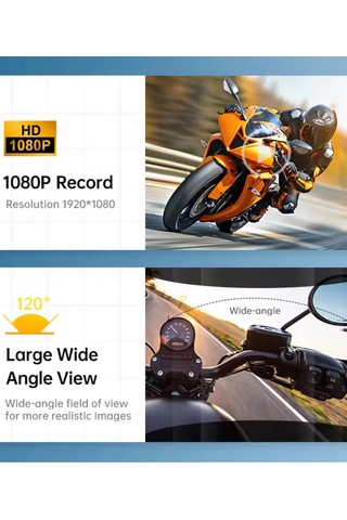 Q29 Motosiklet Kask Kulaklık Eşleşmeli 1080p Geniş Açı Su Geçirmez Intercom