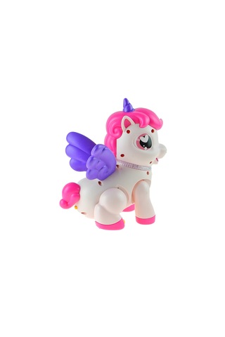 Işıklı Sesli Oyuncak Unicorn Boynuzlu At Pilli Hareketli 20 Cm