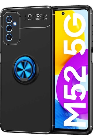 Zore Galaxy Uyumlu M52 Kılıf Ravel Silikon Kapak - Kırmızı Kirmizi