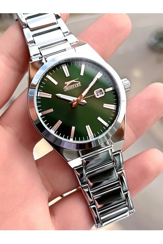 Slazenger Damatlık Ve Takım Elbiye Özel Çelik Kordon 5 Atm Suya Dayanıklı Erkek Kol Saati Sl545.a01 Gümüş