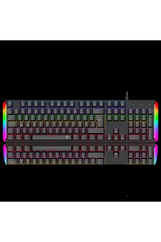 T-dagger Naxos, T-tgk310-bl, Usb Kablolu, Türkçe Q, Rainbow Backlight, Blue Mekanik Switch, 104 Tuşl