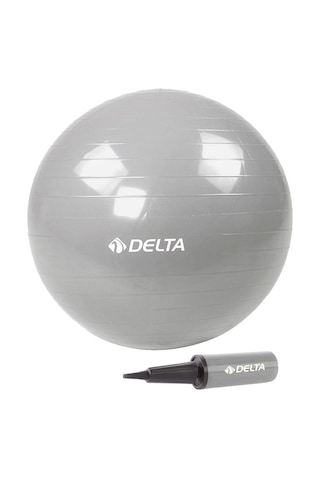 Delta 65 Cm Gümüş Renk Pilates Topu + Pompa Jrs660