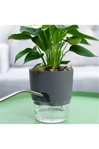 Katlı Topraksız Yetiştirme Saksısı Pamuklu Halatlı Kendiliğinden Sulama