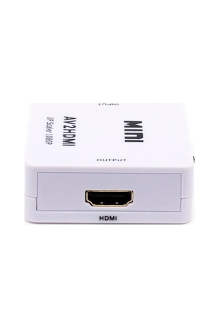 Taplin Av To Hdmı Rca Composit Audio Video Hdmı Görüntü Çevirici Full Hd Ve 720p Dönüştürücü - Siyah