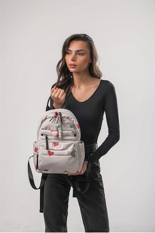 Ççs 18152 Kadın Sırt Çantası Bej