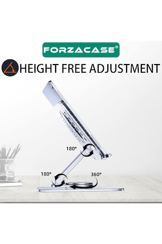 Forzacase 360 Derece Döner Şeffaf Akrilik Tablet Standı - Fc1066
