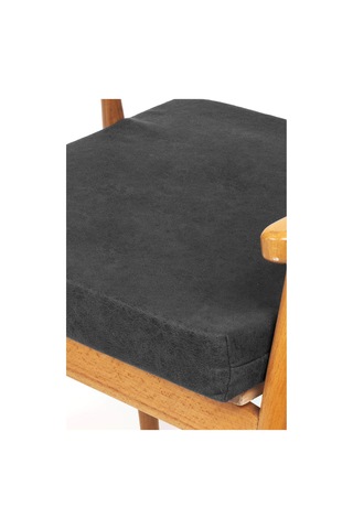 Klasik Sandalye Minderi Bahçe-balkon Minderi 50x50x8cm 4adet Antrasit Mavi