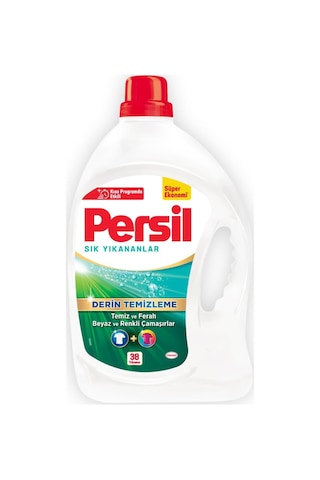 Jel Sık Yıkananlar Çamaşır Deterjanı 2,47 Litre 38 Yıkama, Sık Yıkananlar 38 Yıkama