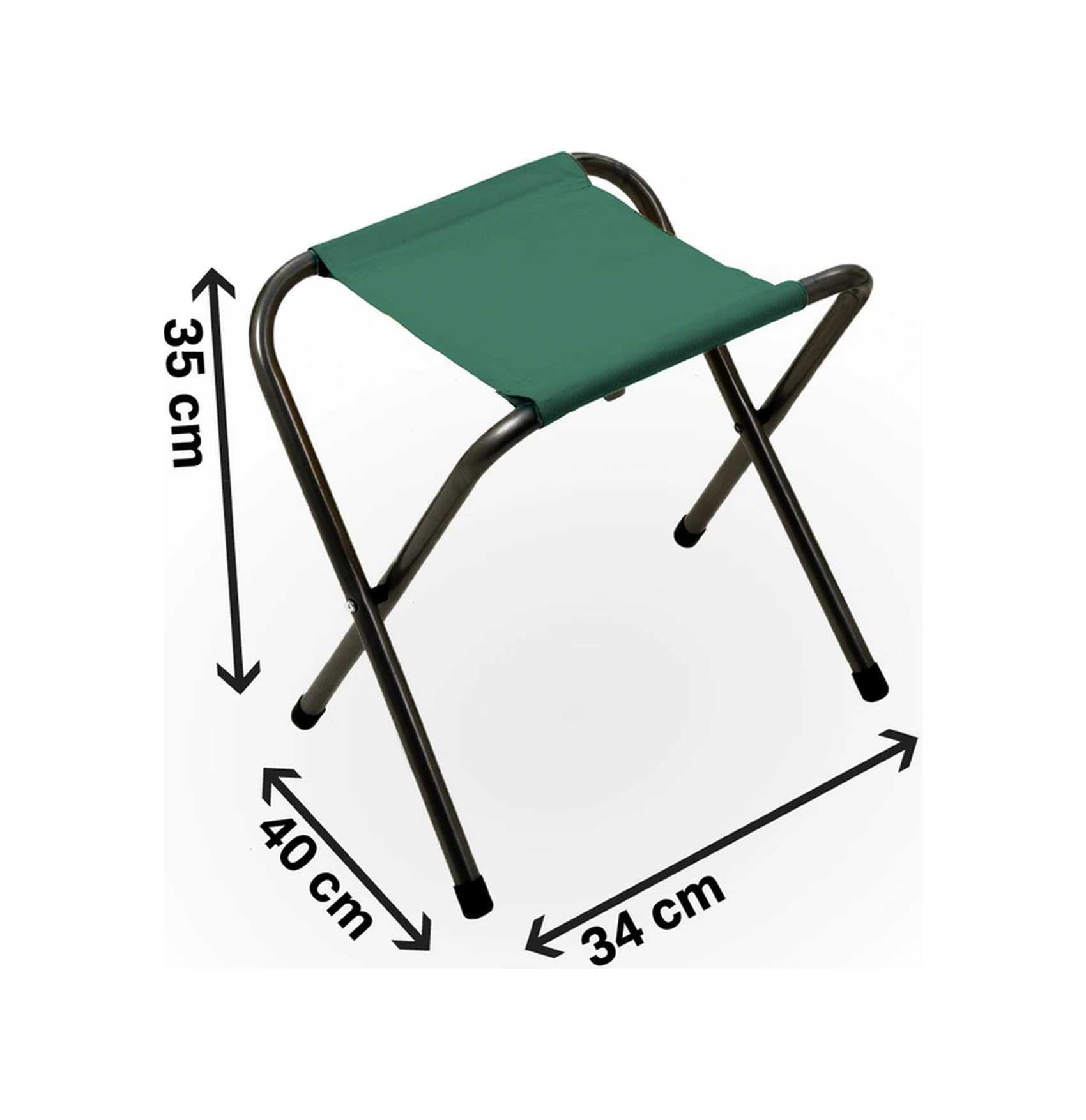 Exent 45x60 Cm Kamp Sehpası + 4 Adet Yeşil Tabure Piknik, Bahçe Balkon Sehpası Katlanır Sehpa-a-4y Çok Renkli