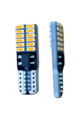 T10 24 Ledli Dipsiz Canbus Sarı Amber Led Park Plaka Tavan Aydınlatma Ledi 2 Adet