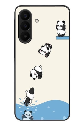 Samsung Galaxy A27 Uyumlu Yüzen Pandalar Baskılı Silikon Kılıf Renkli Samsung Galaxy A27 Uyumlu Yüzen Pandalar Baskılı Silikon Kılıf Renkli