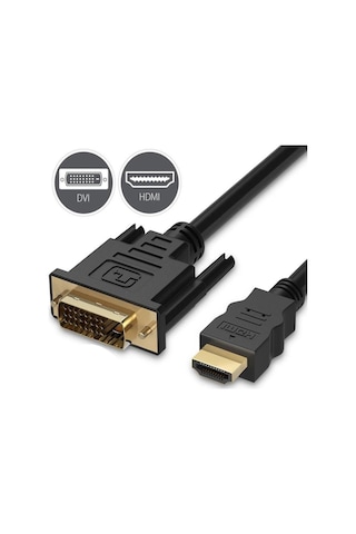 Daix Dvi To Hdmi Kablo 24 1 Dönüştürücü Görünüt Kablosu 1.5 Metre