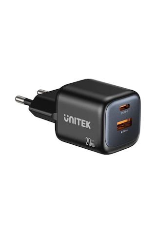 Unitek Zeno 20w Çift Portlu Gan Şarj Cihazı P1128abk01-eu Rrc9unı0010