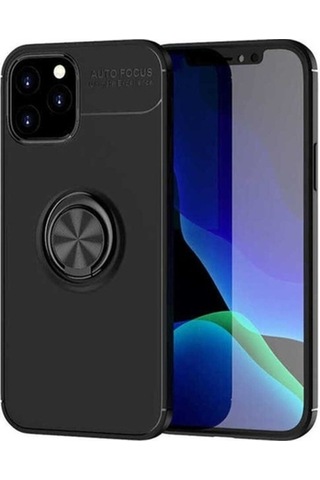 Apple Uyumlu iPhone 12 Pro Kılıf Zore Ravel Silikon Kapak Siyah