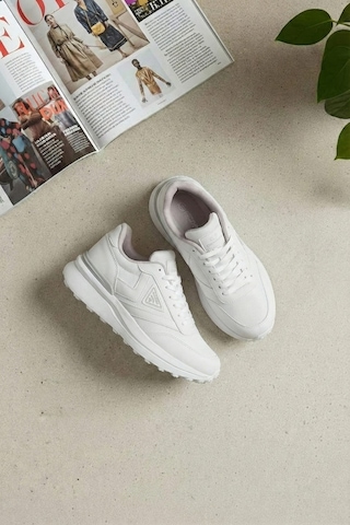 Ayakkabı Fuarı Elit Yscpx6081 Kadın Klasik Sneaker Beyaz Beyaz